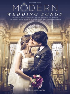 cover image of Modern Wedding Songs Songbook